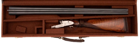 **Cased J.W. Tolley Side by Side Sidelock Shotgun