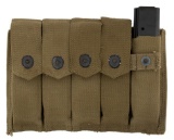 Thompson Machine Gun .45ACP 20 Round Stick Magazines W/ Pouch Carrier Lot of 6