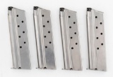 Ruger SR1911 10mm 8-Round Stainless Steel Magazine Lot of 4