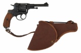 **Russian M1895 Nagant Revolver with Holster