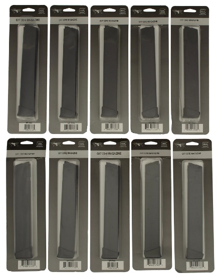 Grouping of G17 9mm 33 Round Magazines