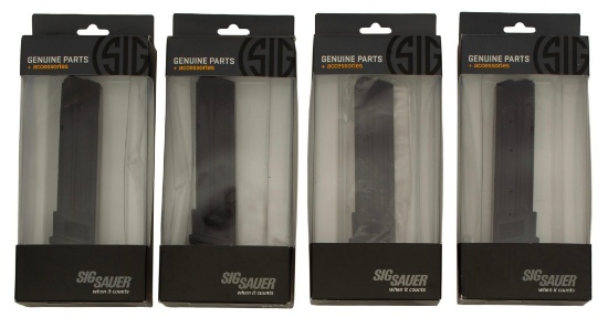 Grouping of SIG Sauer 9mm Pistol Magazines