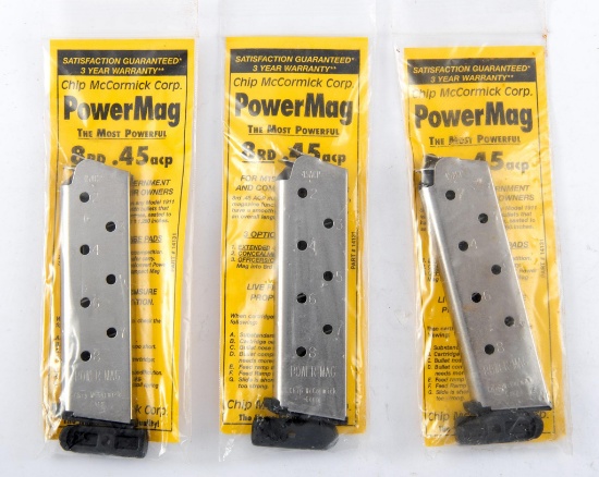 Lot of Chip McCormick Corp .45ACP 8 Round Magazines