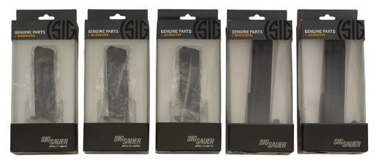 Grouping of SIG Sauer 9mm Pistol Magazines