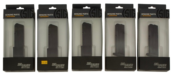 Grouping of SIG Sauer 9mm Pistol Magazines