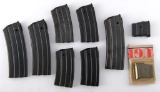 A Group of Ruger Mini 14 .223 Caliber Magazines