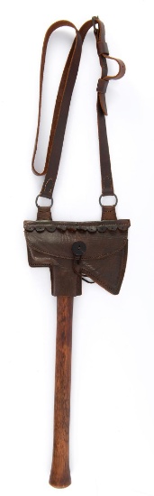 Contemporary Copy Of A Woodsman Belt Axe And Holster