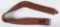 Vintage Tooled Leather Gun Belt
