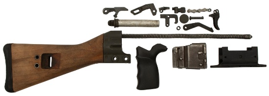 HK91 G3 rifle parts. Includes stock, magazine, trigger, etc.