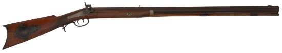 Half Stock Percussion Rifle By Bixler & Idding Lafayette Ind