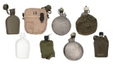 Lot of Ten (10) US Assorted Canteens and Field Gear