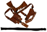 Lot of Leather Holsters, slings, and belts