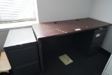 Desk and Filing Cabinets