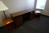 Desk, End tables and Lamp