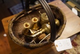 Basket with Brass Trinkets