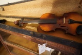 Antique Fiddle and Coffin Case