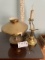 Maritime lamp brass and wood telegraph lamp