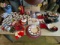 Table Top of Christmas Items and Decor