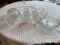 Cut Glass 8 Dessert Cups, Candy Dish,Creamer and Candle Bowl,  Creamer
