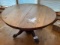 Wormy chestnut table ball and claw leys