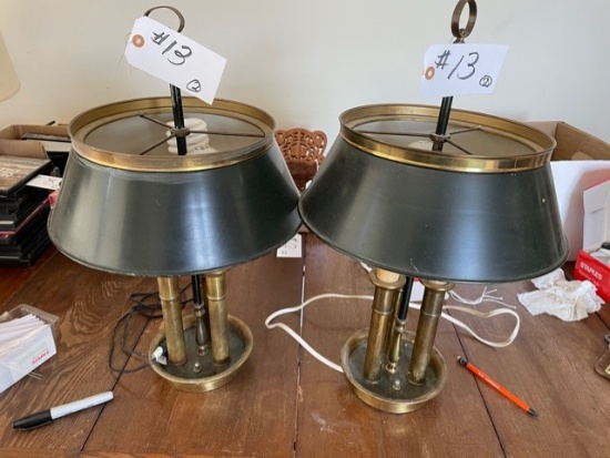 2- metal 3 bulb Lamps