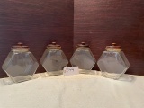 4 pc clear canister set