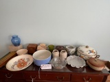 Mis. glassware and pottery