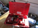 Millwaukee 14.4 v cordless drill with 2 batteries and charger