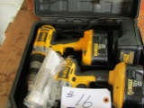 18 v Dewalt Drill, impact with charger and 2 batteries