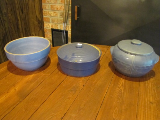 Blue Pottery Lot