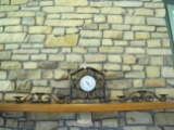 Decorative clock and candle holders