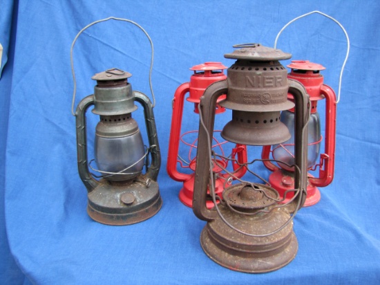 Lot of 4 Vintage Lanterns