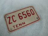 1982 TENNESSEE MOTORCYCLE LICENSE PLATE
