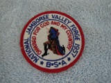 1957 BOY SCOUTS NATIONAL JAMBOREE PATCH VALLEY FORGE