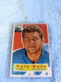 1956 KYLE ROTE NEW YORK GIANTS FOOTBALL CARD