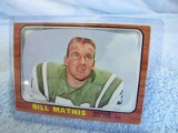 1966 TOPPS FOOTBALL CARD BILL MATHIS