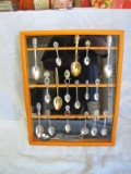 COLLECTOR SPOON DISPLAY AND SPOONS