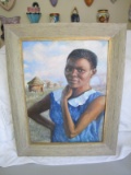 ORIGINAL GARY CHAMBERS FRAMED OIL ON CANVAS