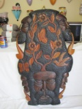 VINTAGE AFRICAN WALL CARVING  - LARGE