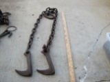 Pair of Log hooks and chain