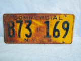 ORIGINAL 1929 NEW YORK LICENSE PLATE