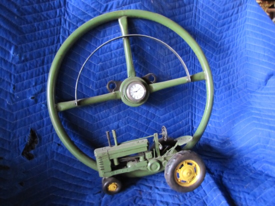 Unique John Deere Tractor Steering Wheel Clock