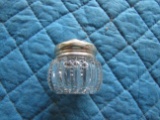 Highly Detailed small Glass and Sterling Jar