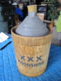 Decorative moonshine jug