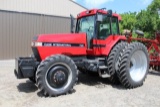 CASE IH 7120 MFWD TRACTOR, ROCK BOX, 8 SUITCASE