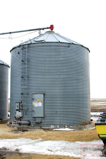 6000 BU. BUTLER GRAIN BIN, FULL FLOOR