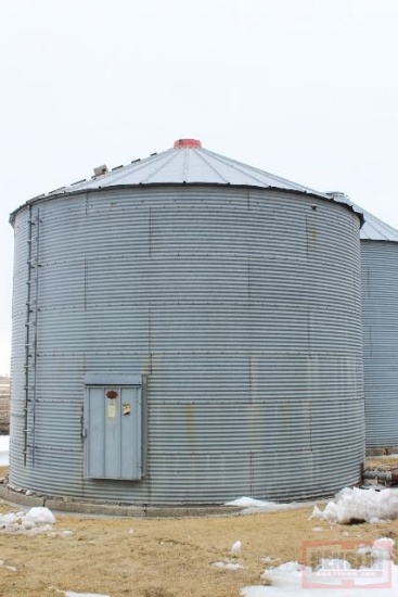 5000 BU STORMOR GRAIN BIN, FULL FLOOR, FAN,