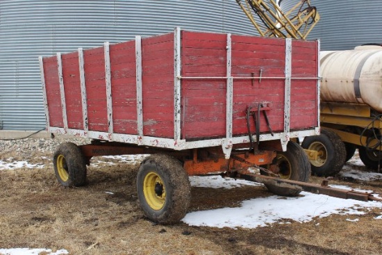 WOOD BARGE BOX, MN JUMBO 10 TON GEAR, HOIST