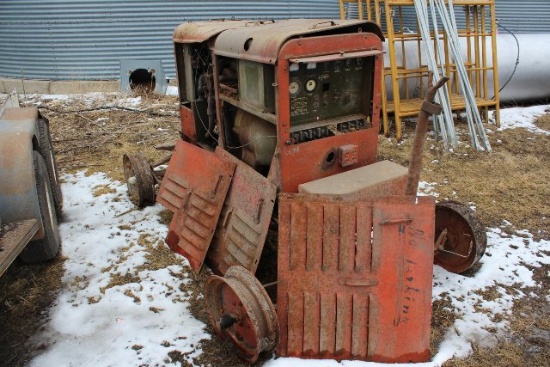 GENERATOR ON CART, GAS ENGINE, ENGINE STUCK