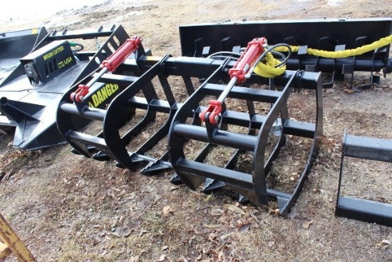 66" DOUBLE ROOT OR BRUSH GRAPPLE, QUICK TACH,